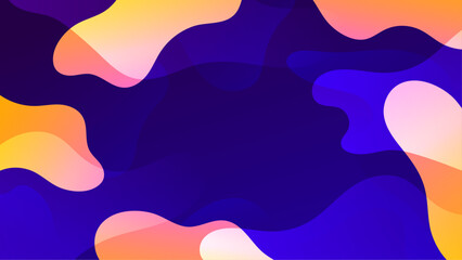 Fluid gradient background vector. Cute and minimal style posters with blue yellow , vibrant organic shapes and liquid color. Modern wallpaper design for social media, idol poster, banner, flyer.