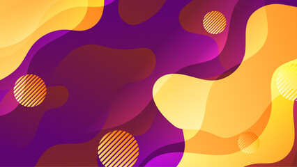 vector modern purple yellow liquid background