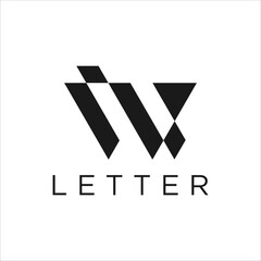 W WI Letter Logo Design Template Element