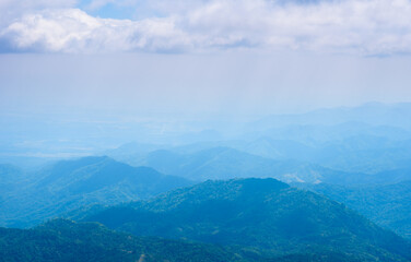 Fototapeta premium Beautiful nature landscape from mountain view