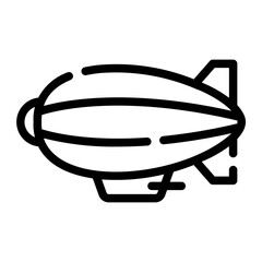 zeppelin Line Icon © Barudak Lier
