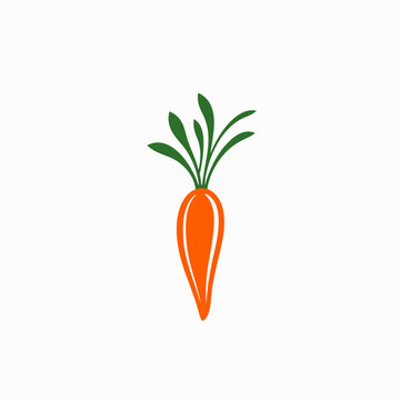 Catering service filled colorful logo. Meal prep. Carrot symbol. Design element. Created with artificial intelligence. Friendly ai art for corporate branding, salad bar, retail store, food market