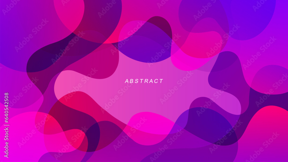 Poster purple waves. futuristic abstract background with curved shapes and bright fluid violet colors. vibr