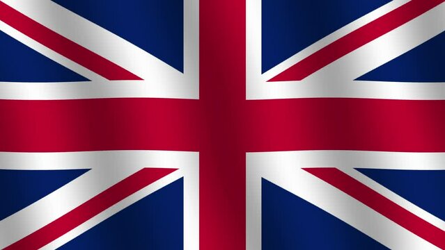 British Waving Flag Animation 4K High Quality