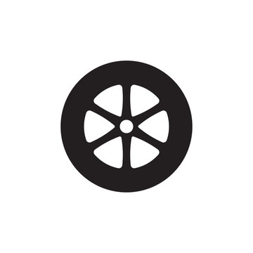 wheel icon vector