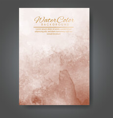 Cover template with watercolor background. Design for your cover, date, postcard, banner, logo.