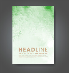 Fototapeta premium Cover template with watercolor background. Design for your cover, date, postcard, banner, logo.