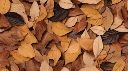 Seamless pattern autumn leaves Also great as a versatile background or wallpaper.