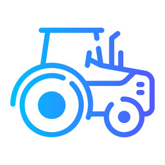tractor Line Gradient Icon