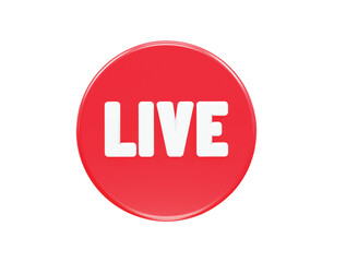 Live icon vector 3d rendering illustration element