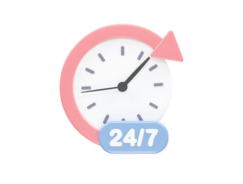 Clock, continuous, full, hour, loop, nonstop, time icon - Download