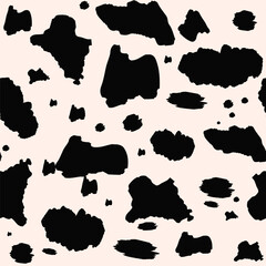 Animal skin pattern seamless, fur ormament design with abstract spots. can be used for fabrics, textiles, wrapping paper, tablecloths, curtain fabrics, clothing
