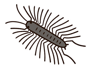 かわいいゲジゲジのキャラクター