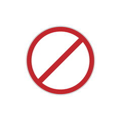 Banned Icon. Restricted, Prohibition Symbol.      