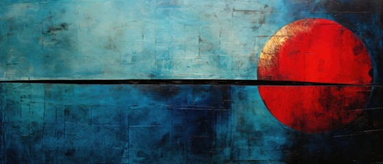 Sun seeking the moon at twilight, artistic surreal celestial artwork, heavenly bodies forever separated  with a brief union before the new day dawns - generative AI