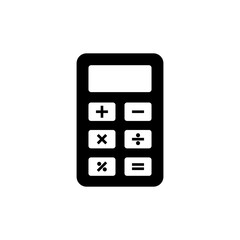 Calculator Icon. Mathematics, Accounting. Count, Calculate Symbol. Applied for Design, Presentation, Website or Application Elements - Vector.   