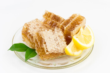 honeycombs isolated on white background