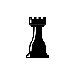 Chess Castle Icon. Strategy, Tactics Symbol.