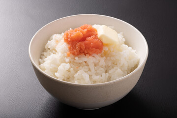 明太子バターごはん