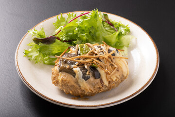 [鹿児島県産黒豚]　みそハンバーグステーキ