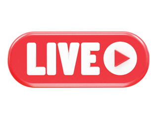 Live icon vector 3d rendering illustration element