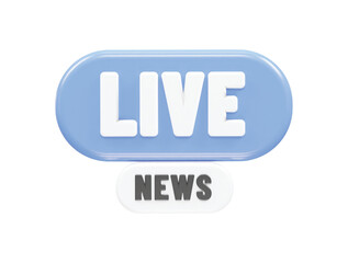 Obraz premium Live icon vector 3d rendering illustration element