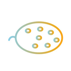 Diet Food Fruit Gradient Icon