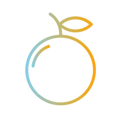 Fruits Healthy Orange Gradient Icon