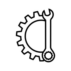 Repair icon vector. Fix illustration sign. Mend symbol. Update logo.