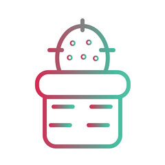 Obraz premium Plant Nature Cactus Gradient Icon