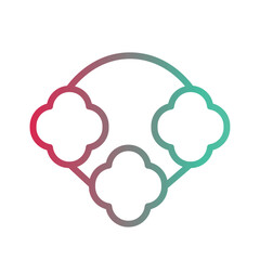 Beach Boa Flowers Gradient Icon