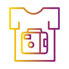 Fashion Holiday Shirt Gradient Icon