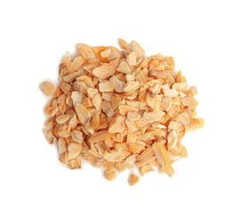 Dry Garlic Slices, Crispy Fried Cloves Pile Closeup, Roasted Grilled Garlic Flakes, Clove Chip Group