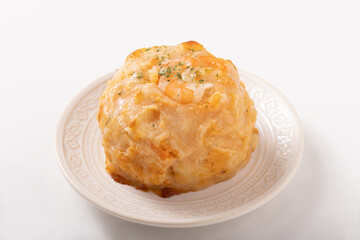 ポテトのチーズ焼き　オマールソース仕立て