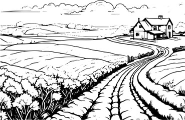 Fototapeta premium Coloring Page - Vectorized