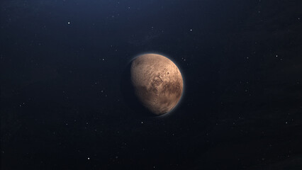 Obraz na płótnie Canvas Dwarf Planet Pluto Beautiful Space Scene
