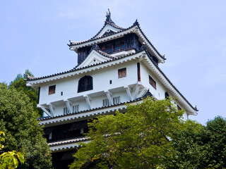 Obraz premium Iwakuni castle is located in Yamaguchi prefecture, Chugoku, Japan.