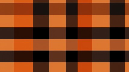 orange and brown seamless Checkered tartan fabric perfect for shirts or tablecloths, featuring a classic Scottish plaid design. Also great as a versatile backdrop or wallpaper.