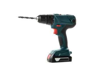PNG, Electric drill, isolated on white background