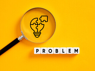 To find a solution to a problem. Problem solving and creative idea. Education and business concept.