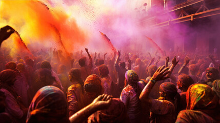 Holi celebration in India