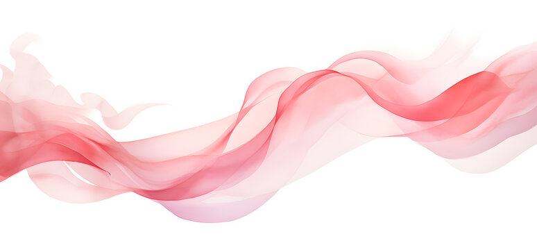 Watercolor pink ribbon background