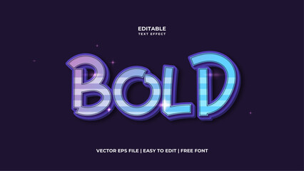 Bold typography minimalism editable text effect