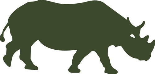 wild boar in green vector