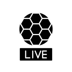 Obraz premium live glyph icon