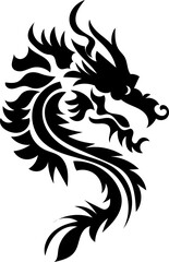 chinese dragon hand drawn zodiac year 2024 illustration