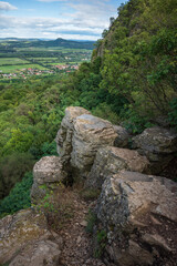 Szent Gyorgy-hill - volcanic rocks on the mountainside - Hungary