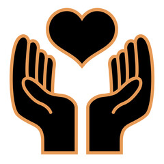 Hand With Heart Icon