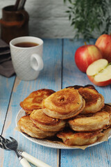German traditional dessert dish Apfelkuehle