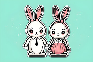 We are a rabbit couple, let's live happily.
Generative AI